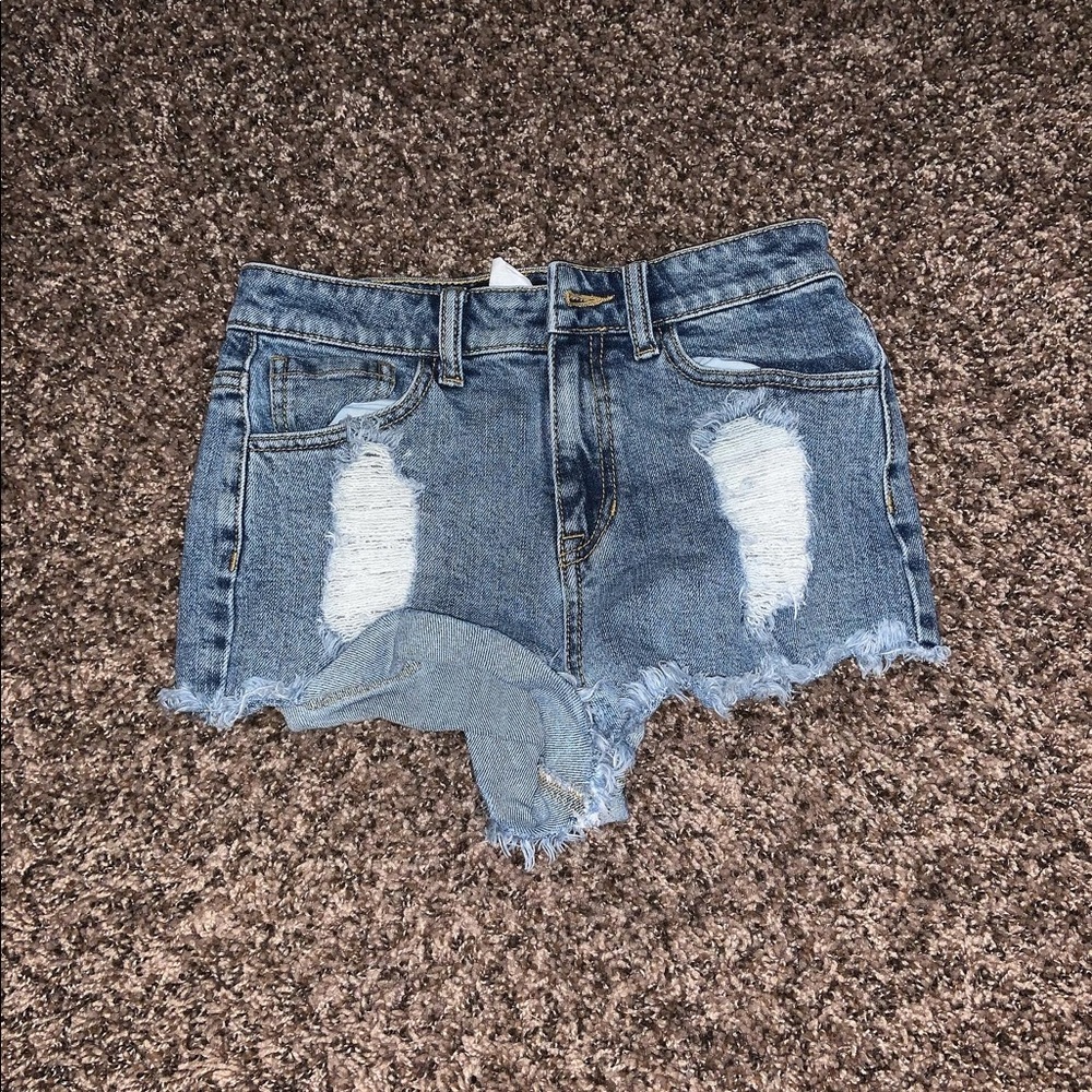 denim shorts